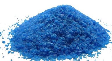 Copper sulphur for the treatment of nail fungus